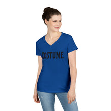 Load image into Gallery viewer, Halloween Costume Ladies&#39; V-Neck T-Shirt, Spooky Shirt, Women&#39;s Top, Trick or Treat Tee, Halloween Gift, Casual Wear