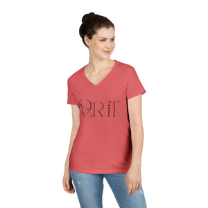 Over it ladies V-neck T-shirt