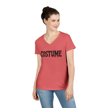 Load image into Gallery viewer, Halloween Costume Ladies&#39; V-Neck T-Shirt, Spooky Shirt, Women&#39;s Top, Trick or Treat Tee, Halloween Gift, Casual Wear
