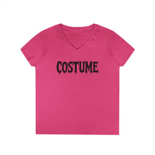Load image into Gallery viewer, Halloween Costume Ladies&#39; V-Neck T-Shirt, Spooky Shirt, Women&#39;s Top, Trick or Treat Tee, Halloween Gift, Casual Wear