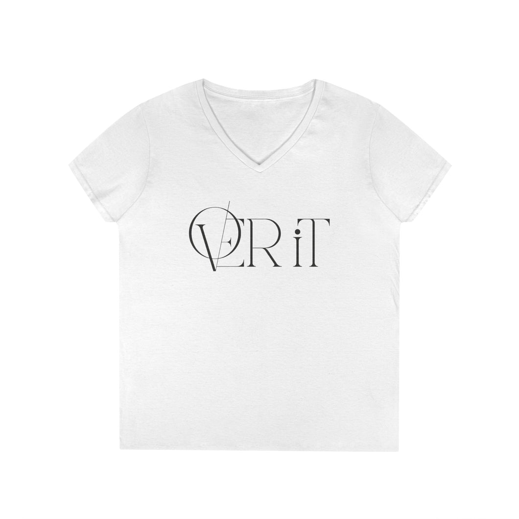 Over it ladies V-neck T-shirt