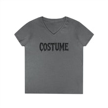Load image into Gallery viewer, Halloween Costume Ladies&#39; V-Neck T-Shirt, Spooky Shirt, Women&#39;s Top, Trick or Treat Tee, Halloween Gift, Casual Wear