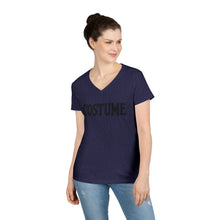 Load image into Gallery viewer, Halloween Costume Ladies&#39; V-Neck T-Shirt, Spooky Shirt, Women&#39;s Top, Trick or Treat Tee, Halloween Gift, Casual Wear