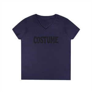 Halloween Costume Ladies' V-Neck T-Shirt, Spooky Shirt, Women's Top, Trick or Treat Tee, Halloween Gift, Casual Wear