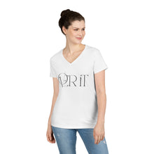 Load image into Gallery viewer, Over it ladies V-neck T-shirt