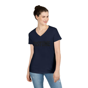 Halloween Costume Ladies' V-Neck T-Shirt, Spooky Shirt, Women's Top, Trick or Treat Tee, Halloween Gift, Casual Wear