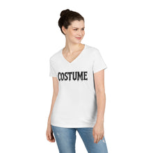 Load image into Gallery viewer, Halloween Costume Ladies&#39; V-Neck T-Shirt, Spooky Shirt, Women&#39;s Top, Trick or Treat Tee, Halloween Gift, Casual Wear