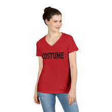 Load image into Gallery viewer, Halloween Costume Ladies&#39; V-Neck T-Shirt, Spooky Shirt, Women&#39;s Top, Trick or Treat Tee, Halloween Gift, Casual Wear