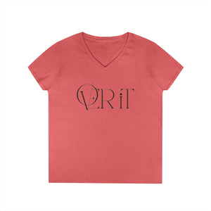 Over it ladies V-neck T-shirt