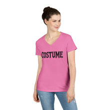 Load image into Gallery viewer, Halloween Costume Ladies&#39; V-Neck T-Shirt, Spooky Shirt, Women&#39;s Top, Trick or Treat Tee, Halloween Gift, Casual Wear