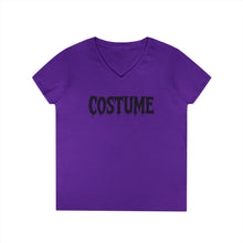 Load image into Gallery viewer, Halloween Costume Ladies&#39; V-Neck T-Shirt, Spooky Shirt, Women&#39;s Top, Trick or Treat Tee, Halloween Gift, Casual Wear